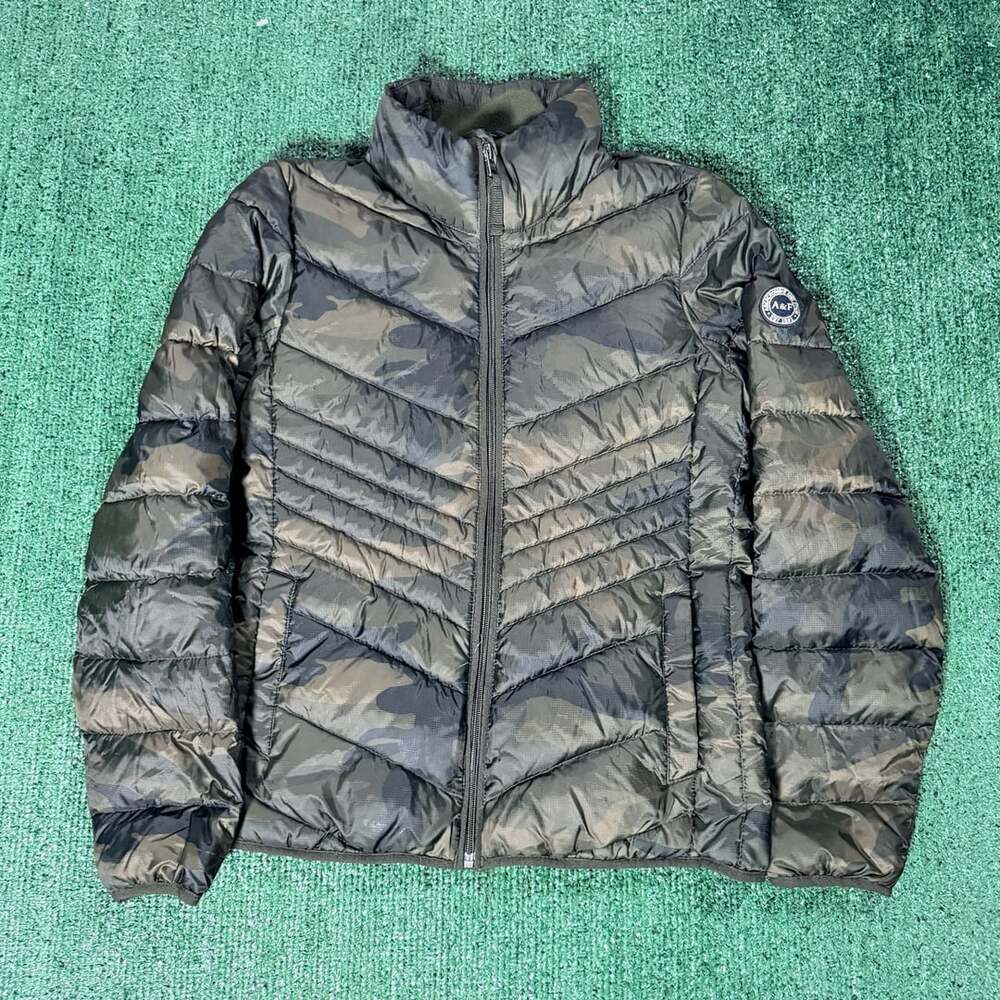 Y2K Abercrombie & Fitch Camouflage Down Insulated Puffer Jacket Small